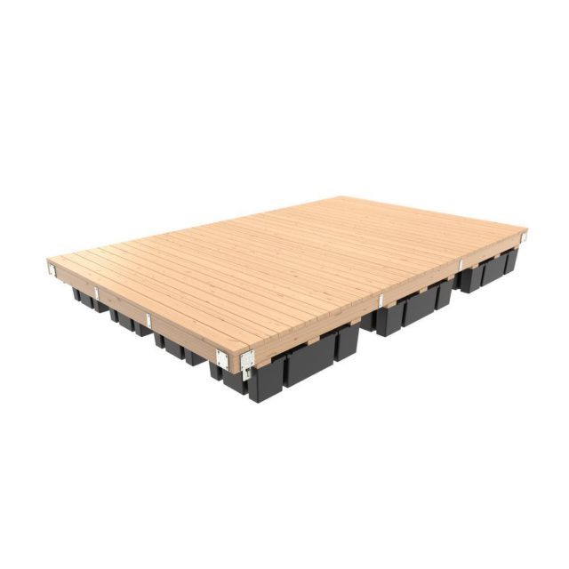 10' x 16' Medium Freeboard Floating Dock Hardware Kit with 10 Foam