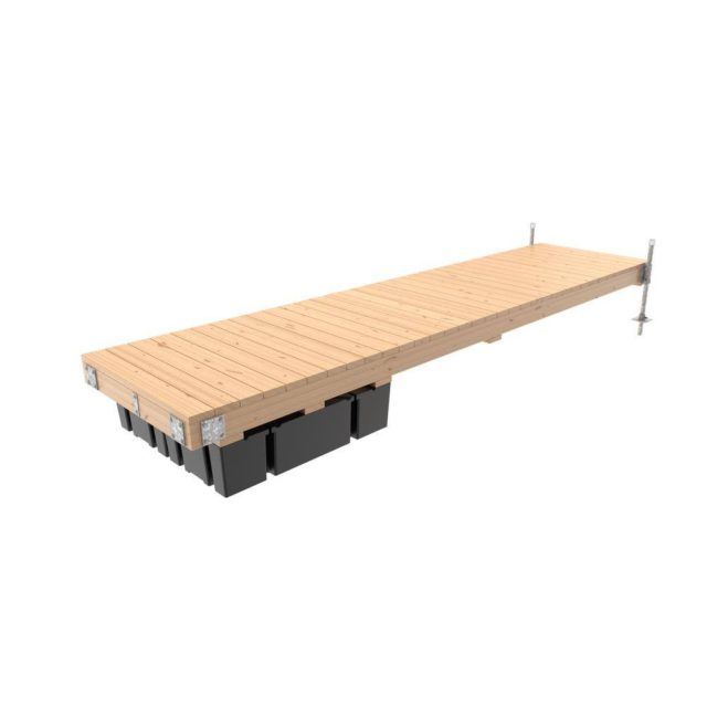 4' x 16' Medium Freeboard SemiFloating Dock Hardware Kit with Foam