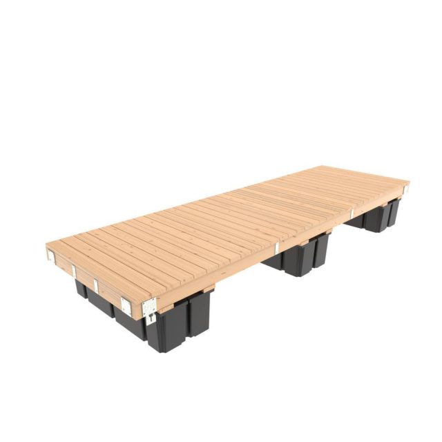 5' x 16' High Freeboard Floating Dock Hardware Kit with 3 Foam Filled