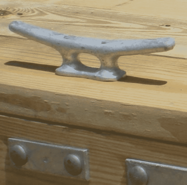 8" Galvanized Steel Dock Cleat (Pair) Multinautic